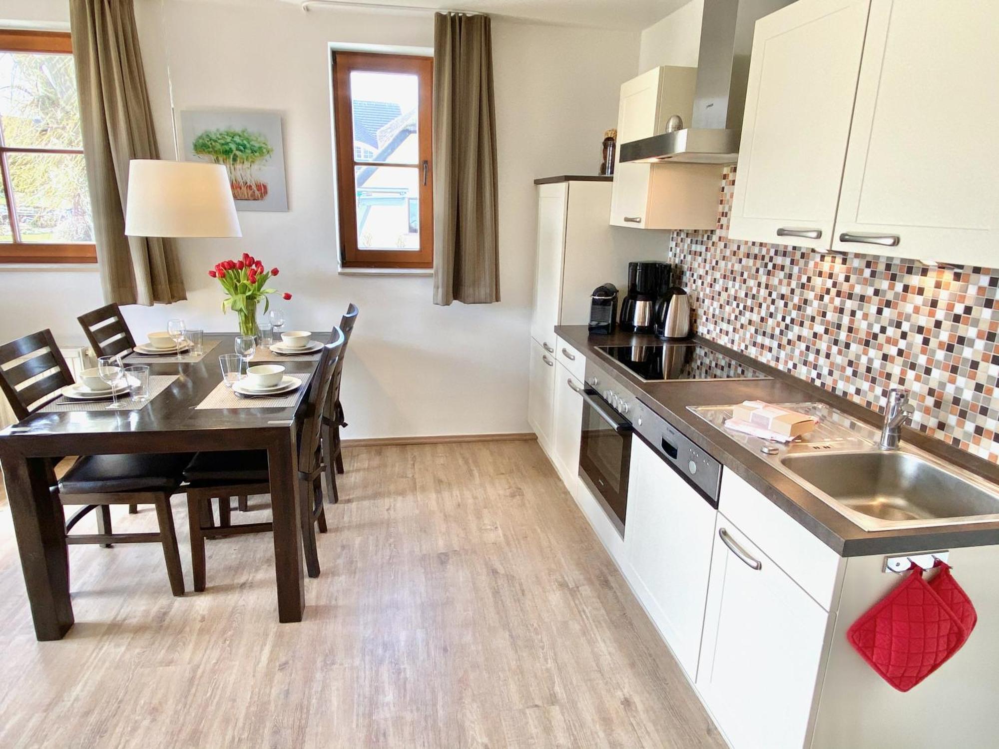 Moenchgut Living & Spa Gager Room photo A typical kitchen in a German apartment