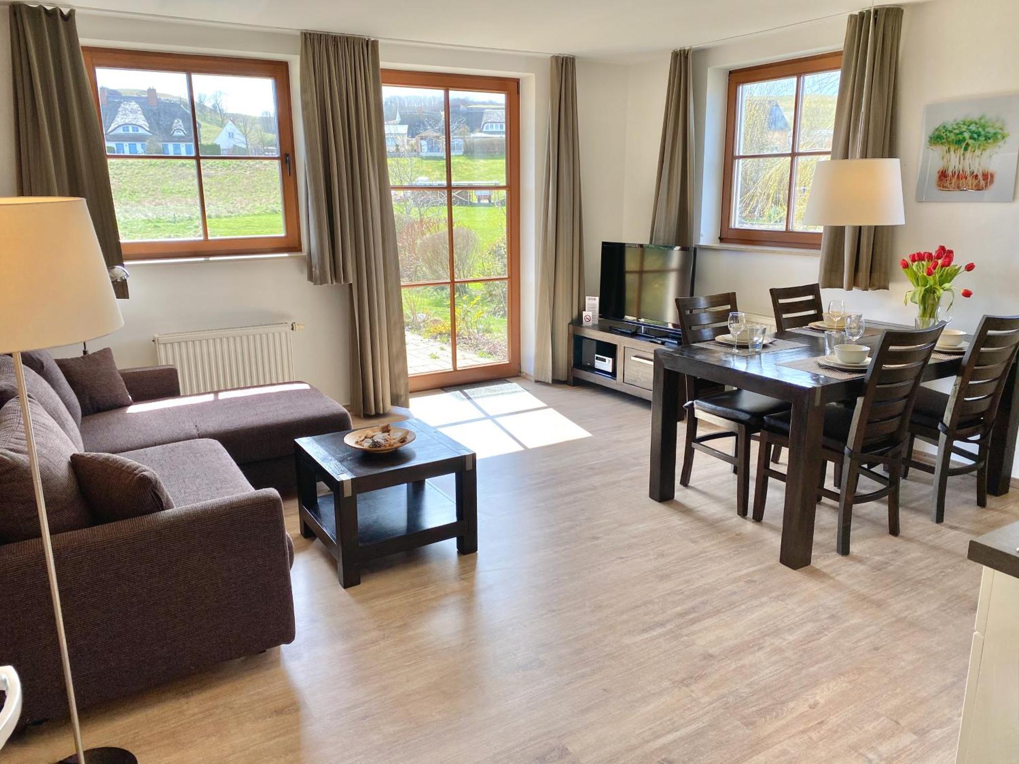 Moenchgut Living & Spa Gager Room photo Living room with kitchen